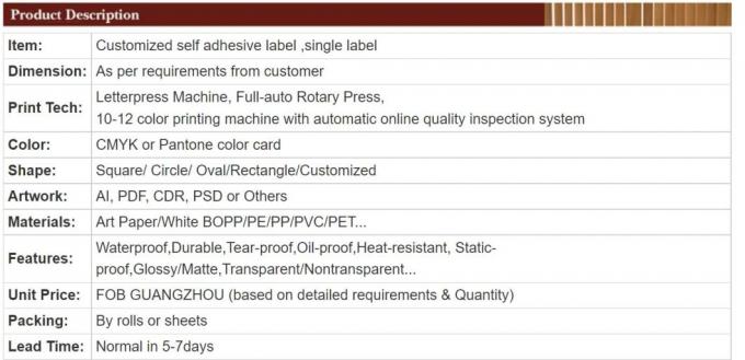 برچسب خود چسبنده بطری شراب برچسب ضد آب PVC وینیل برش محکم 9