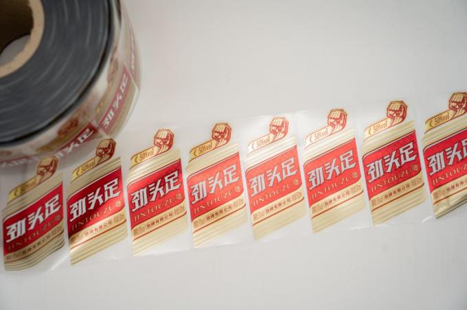 برچسب بطری شراب حساس به گرما برچسب های آبپاش شفاف 4