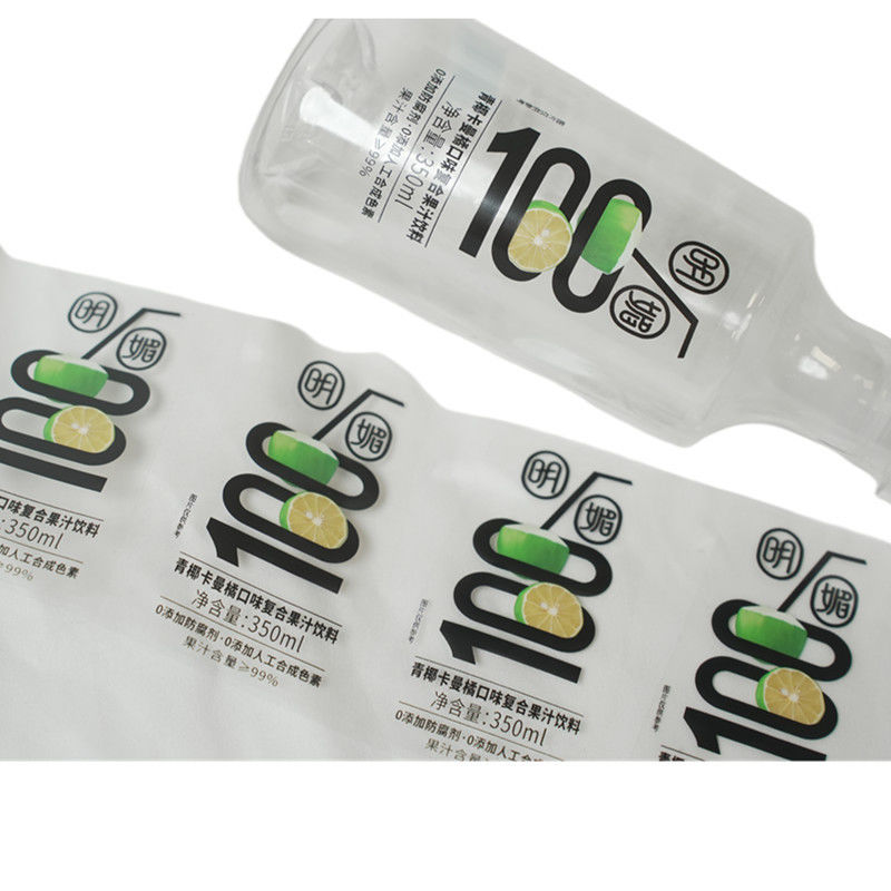 برچسب های شفاف و غیر شفاف بطری نوشیدنی برای نیازهای مختلف نام تجاری