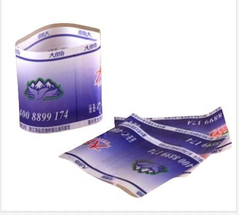 برچسب های آستین ضد آب برای برچسب های طعم در رنگ سفید BOPP/PE/PP/PVC/PET