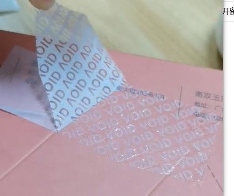 چسب شفاف مهر و موم برچسب حمل و نقل برچسب ضد تقلب ضد دستکاری